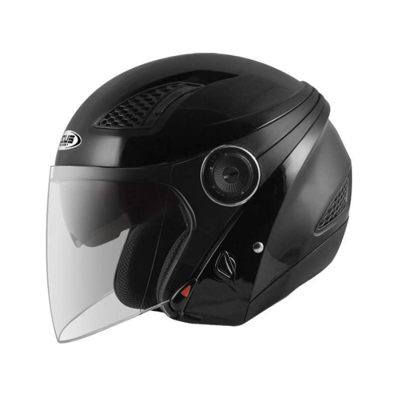 Helm zeus half face shop double visor