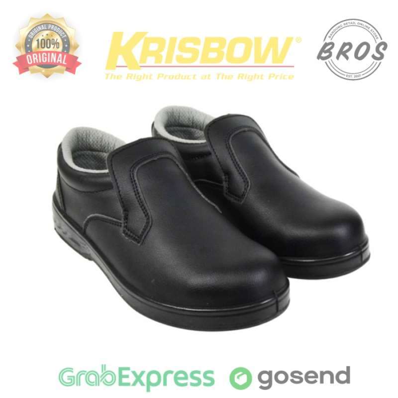 Jual Safety Shoes Krisbow Trojan Sepatu Pengaman Hitam Original