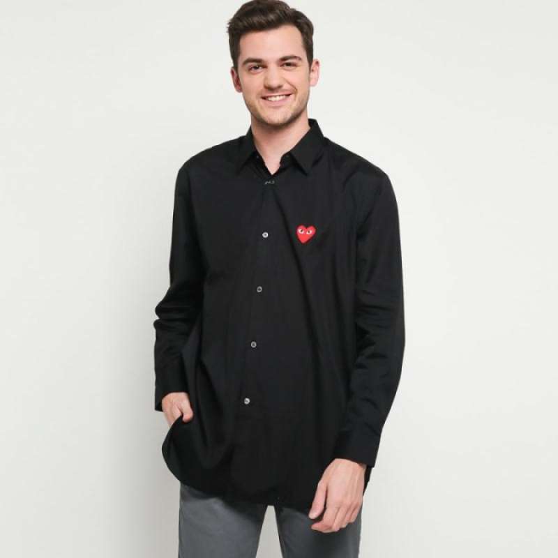 Jual Comme Des Garcons CDG Play Kemeja Black 100 Original di