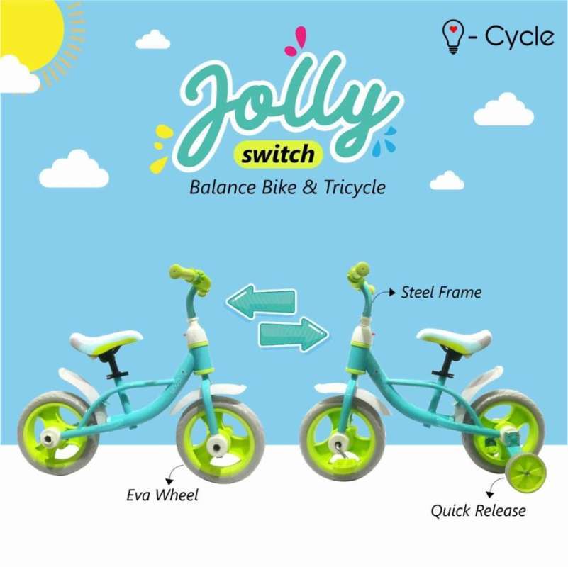 Balance bike yang bisa cheap dipasang pedal