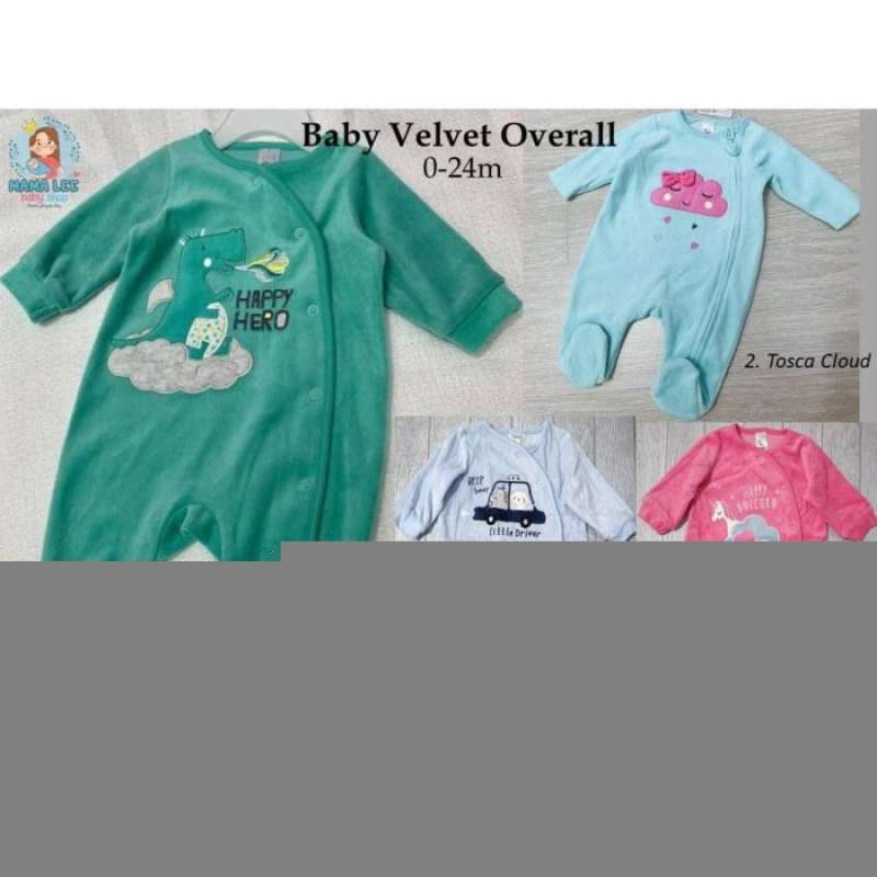 Baby Velvet Overall Baby Club Jumper Baju Bayi Kado Bayi