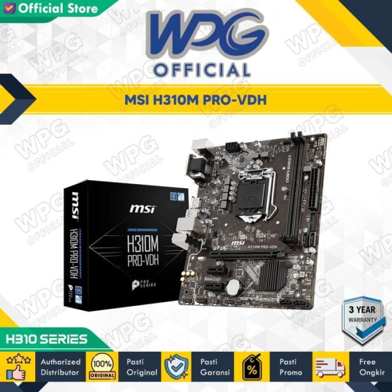 Promo Motherboard Msi H310m Pro vdh H310 Lga 1151 Ddr4 Msi H310m Pro Vdh Diskon 23 Di Seller Xixistore Kebon Kacang Kota Jakarta Pusat Blibli