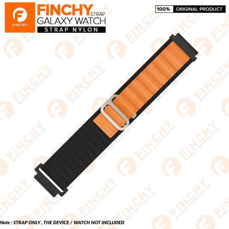 Finchy Nylon Strap Samsung Galaxy Watch Active 40mm Replacement Wristband  quick release adjustable Tali Pengganti smartwatch