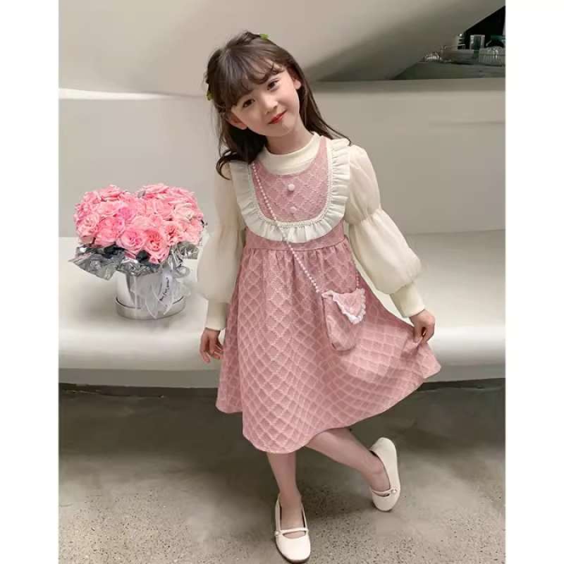 Bonus Tas Lim Noon Dress Anak Perempuan Korea Style Import