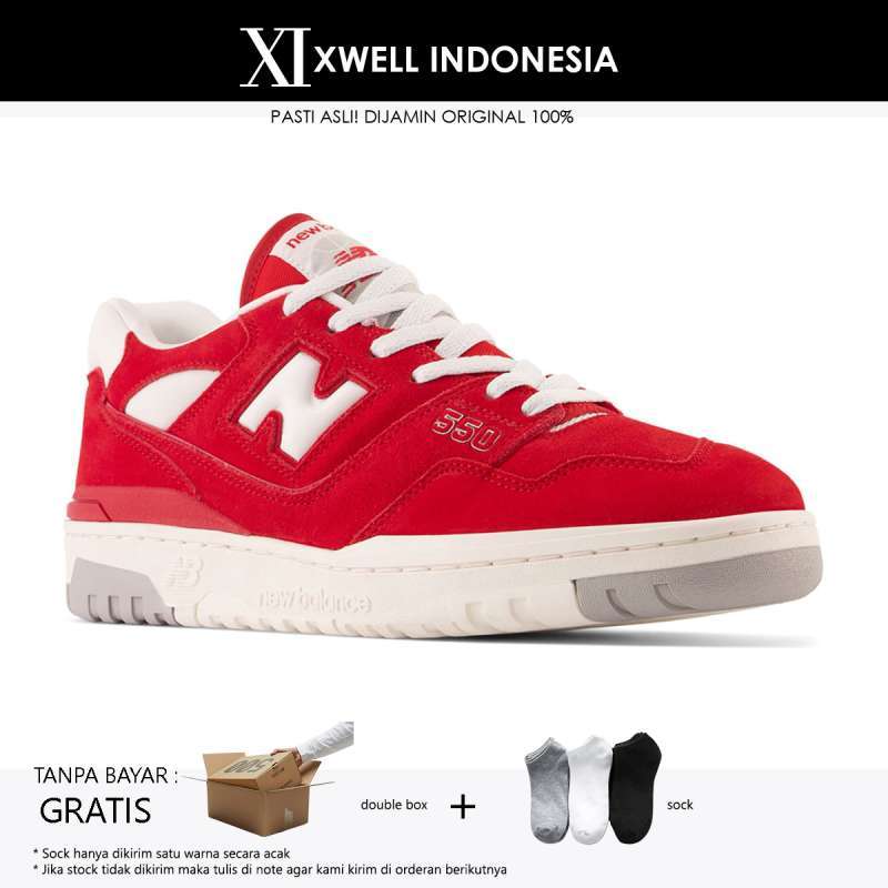 Jual Sepatu New Balance 550 Red White Original Bb550vnd 44 Di Seller Xwell Indo Xwell Indonesia Kota Bandung Blibli