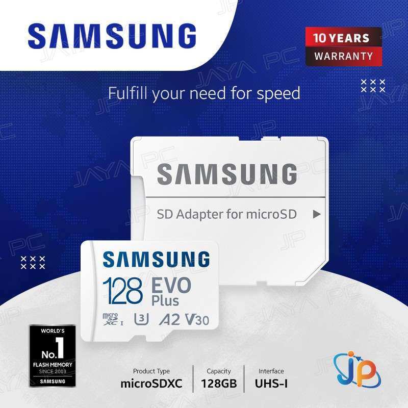 Jual Samsung Evo Plus Microsdxc A2 128gb Micro SD Adapter Di