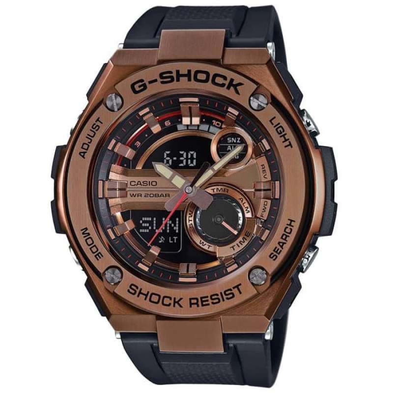 Promo Casio G Shock GST 210B 4ADR Jam Tangan Pria Rosegold