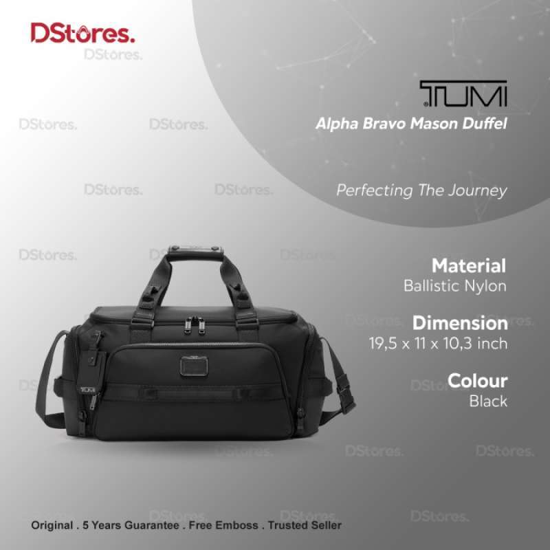 Jual New T U M I Alpha Bravo Mason Duffel Black Sale di Seller