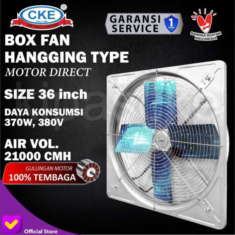 Blower outlet box fan