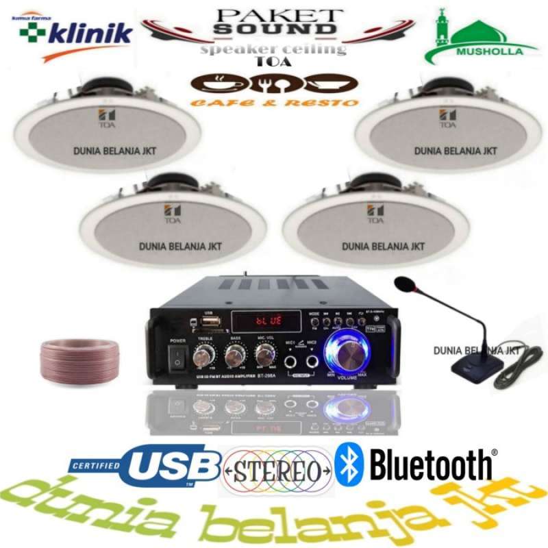 Amplifier toa 4 speaker hotsell