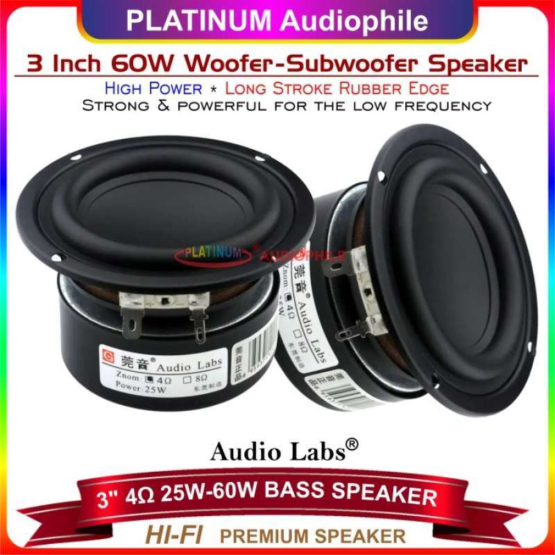 Speaker subwoofer discount 3 inch