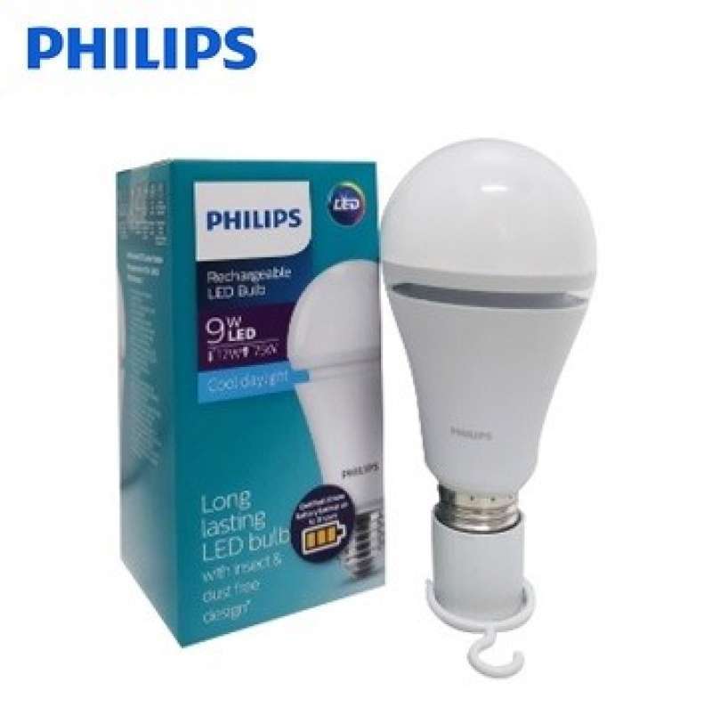 Philips rechargeable led bulb 9 hot sale watt