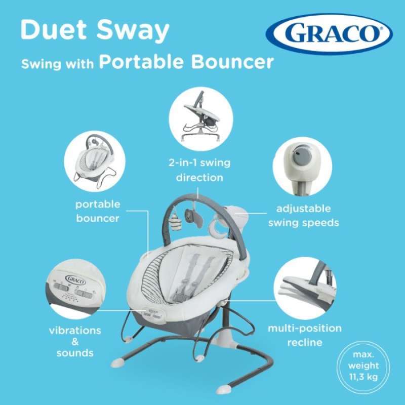Promo Graco Duet Sway Lx Baby Swing With Portable Bouncer Ayunan Graco Holt Diskon 24 Di Seller Nawangshop Harapan Jaya Kota Bekasi Blibli