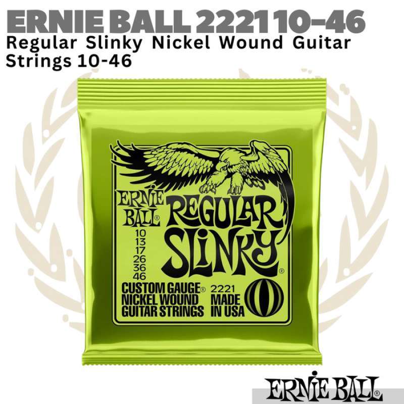 Ball 10-46 Reg. Slinky Nickel Wrap Electric Strings x3