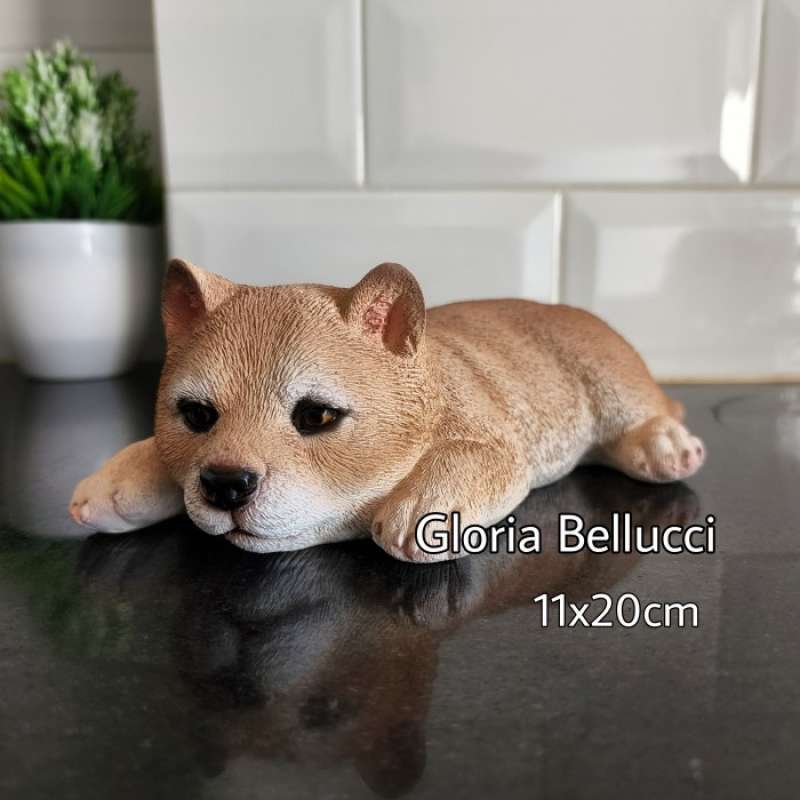 patung pajangan anjing shiba inu akita hachiko