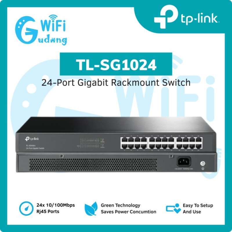 TL-SG1024, 24-Port Gigabit Rackmount Switch