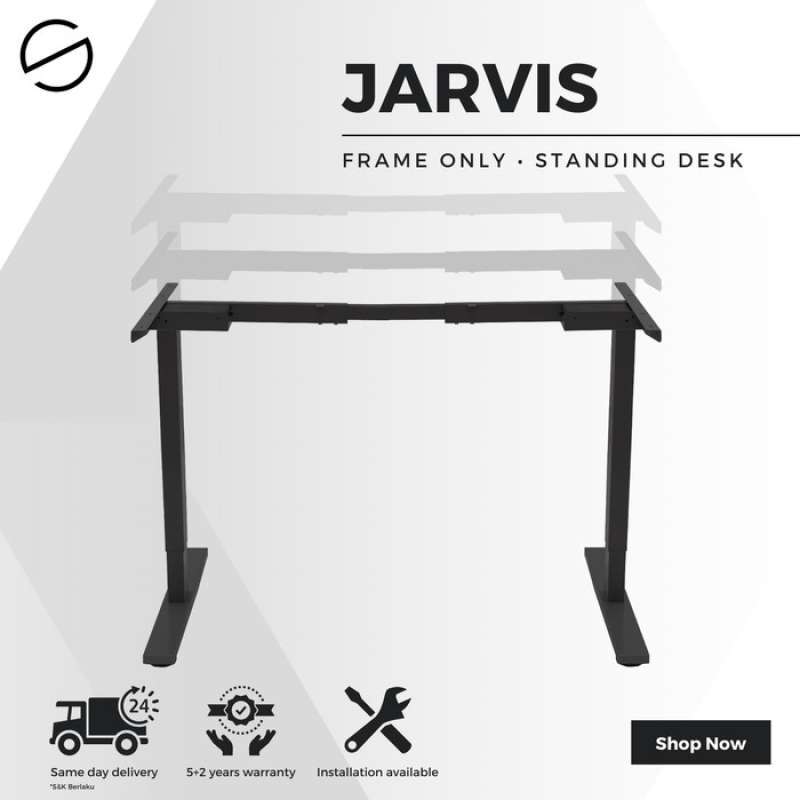 Jarvis standing shop desk frame only