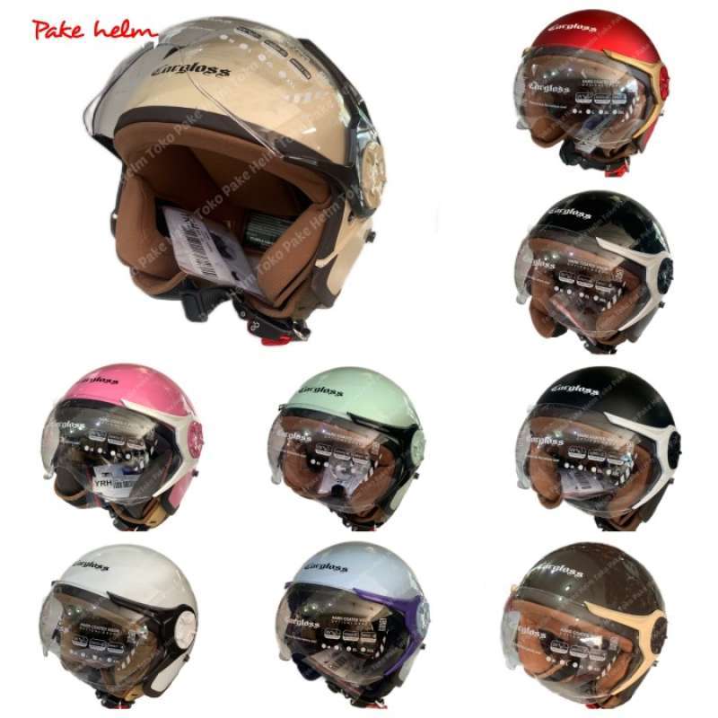 Jual Helm Cargloss Hijab Retro Original Half Face Di Seller Retail