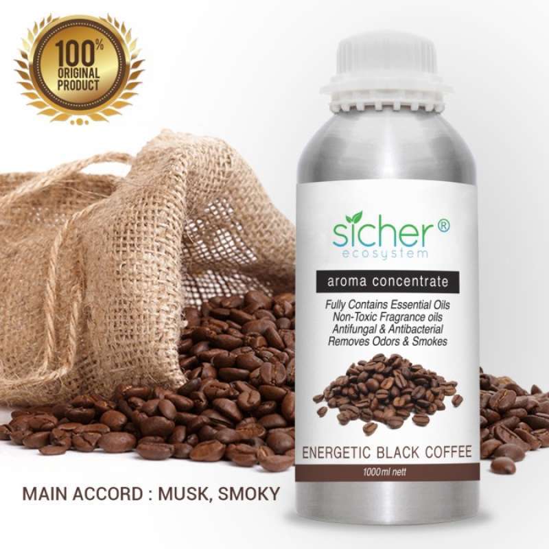 Promo Sicher Fragrance Oil Black Coffee 1000ml Diskon 23% di