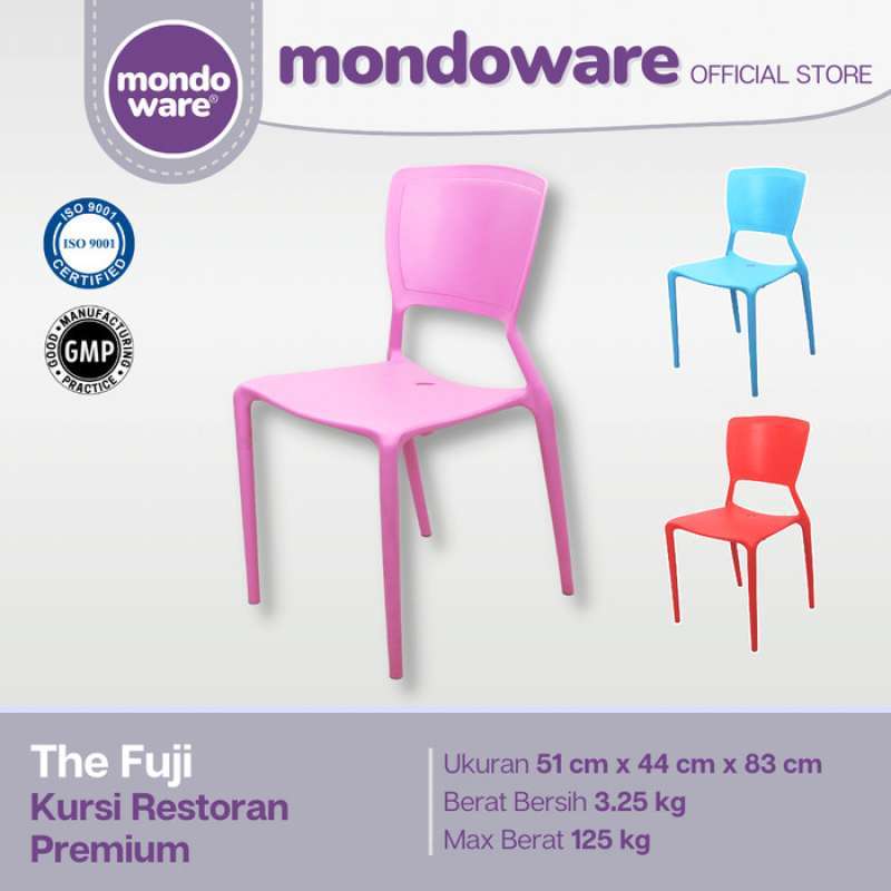 Promo Kursi Kafe Resto Premium Fuji Chair Mondoware Plastik