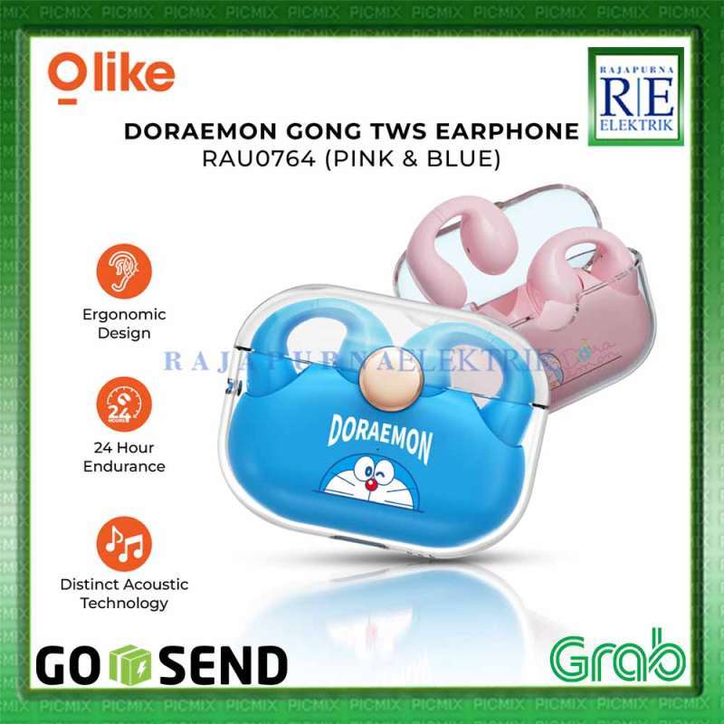 Jual OLIKE Doraemon Gong TWS Bluetooth Earphone Earbuds Open Ear