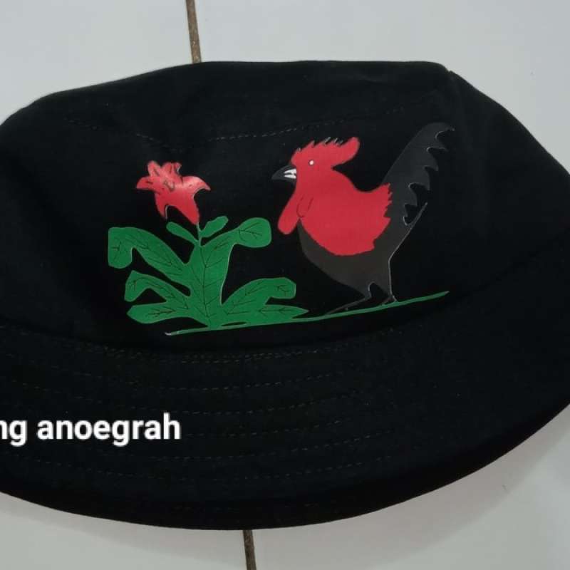Bucket hat ayam jago discount