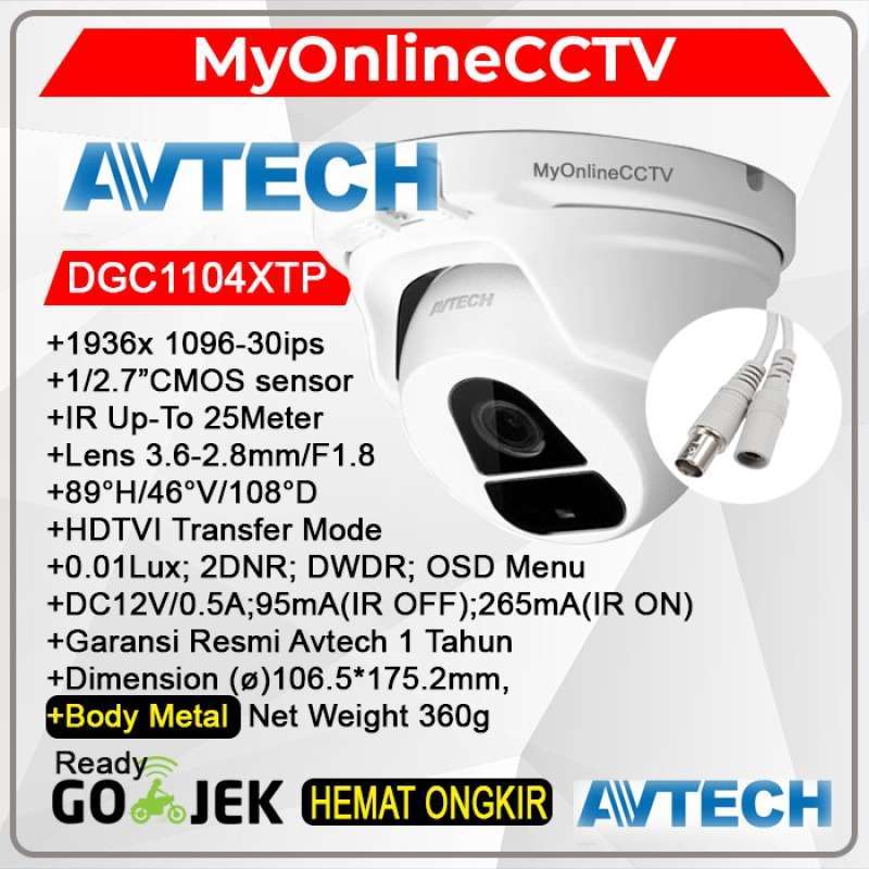 DGC 1104 Kamera CCTV Avtech Indoor DGC1104 2MP Original Body Besi