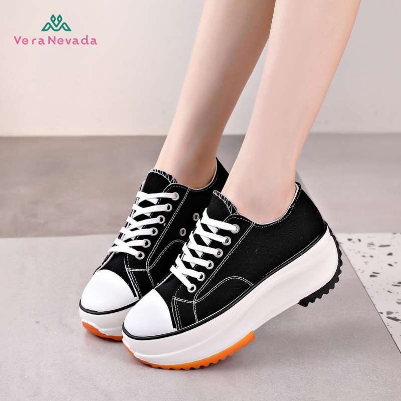 Sneakers wedges clearance wanita