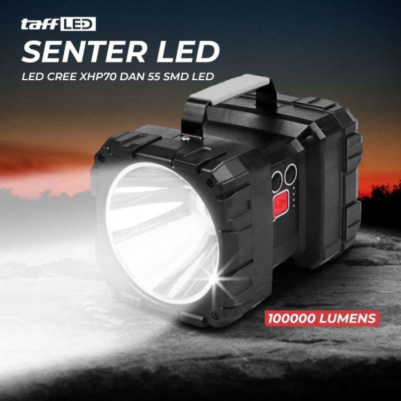 Promo Senter LED Super terang Super Bright 100000 Lumens 60 Watt