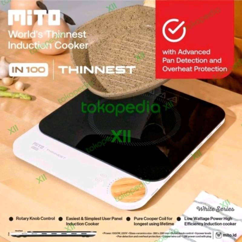 MITO IN 100 Electric Induction Cooker 1000 Watt Kompor Induksi Listrik