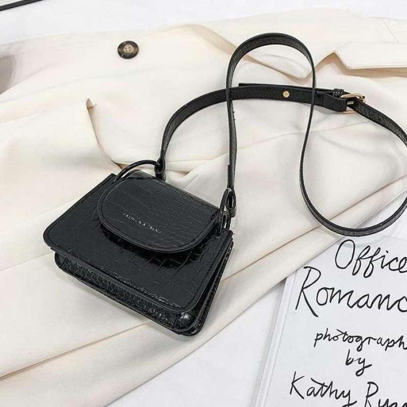 KoreaBag Tas Selempang Wanita KB 1766 Mini Croco Sling Import Slingbag