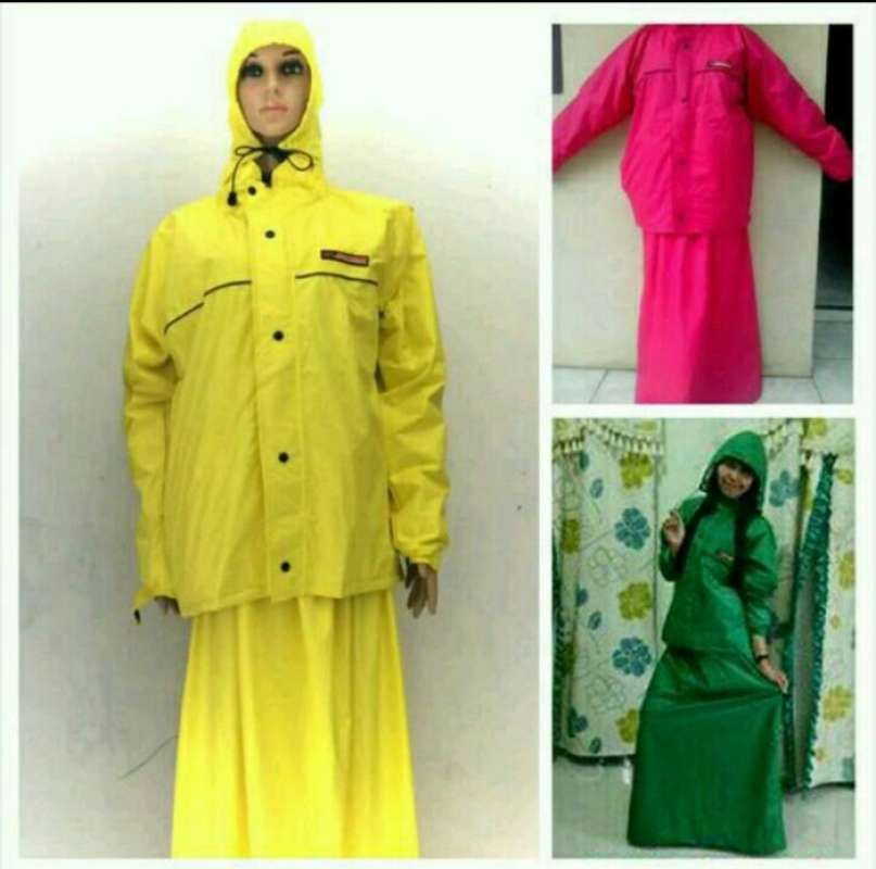 jas hujan sun flower bawahan rok sunflower raincoat