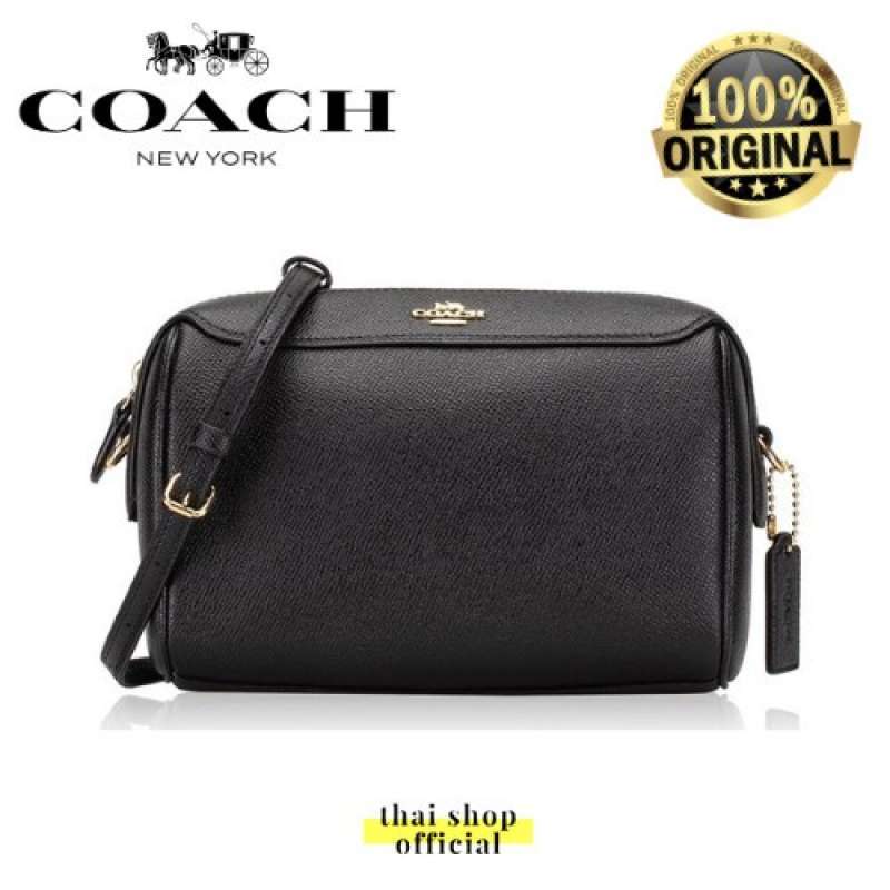 Jual 100 ORIGINAL COACH Mini Bennett Crossgrain Black Crossbody