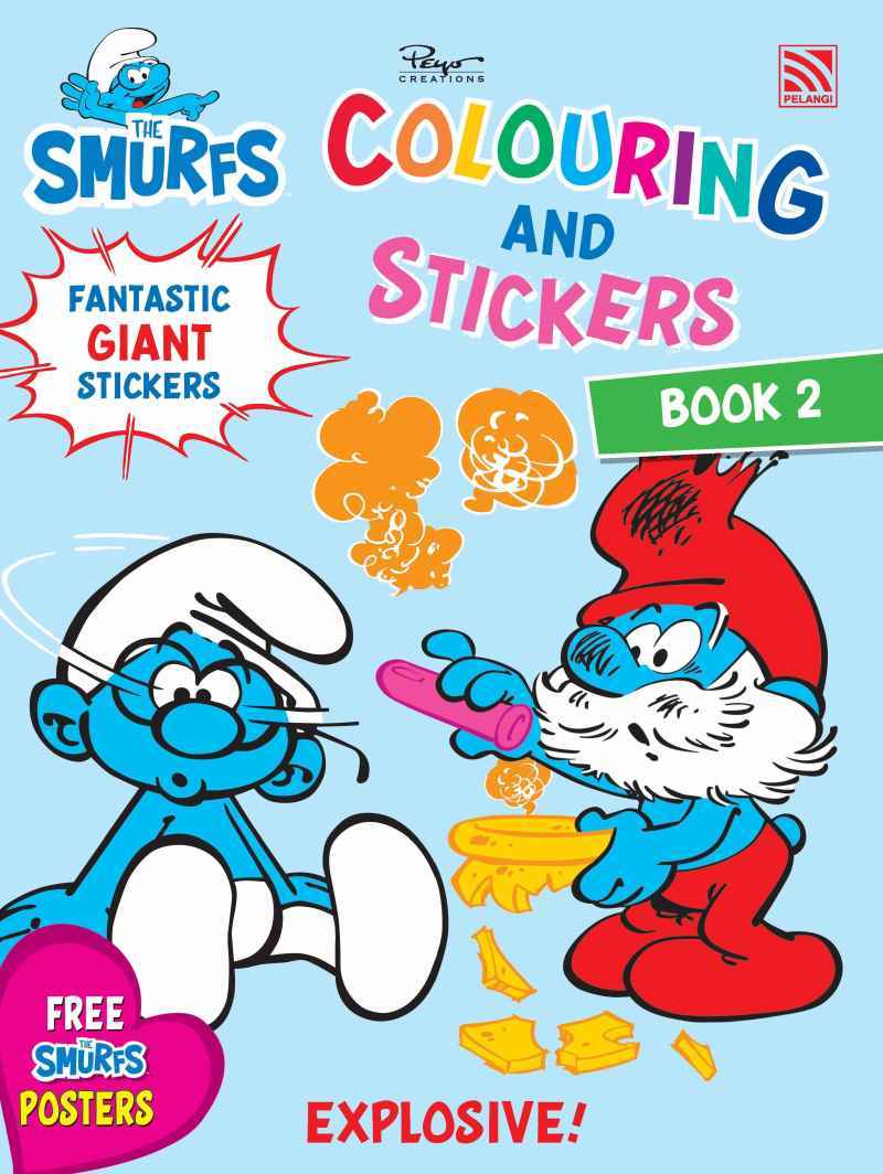 THE SMURFS - COLOURING AND STICKERS BOOK 2