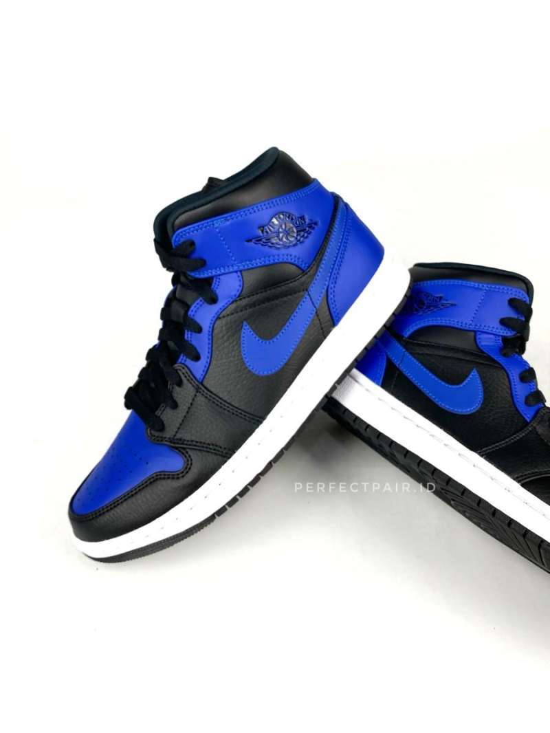 blibli air jordan mid royal black blue