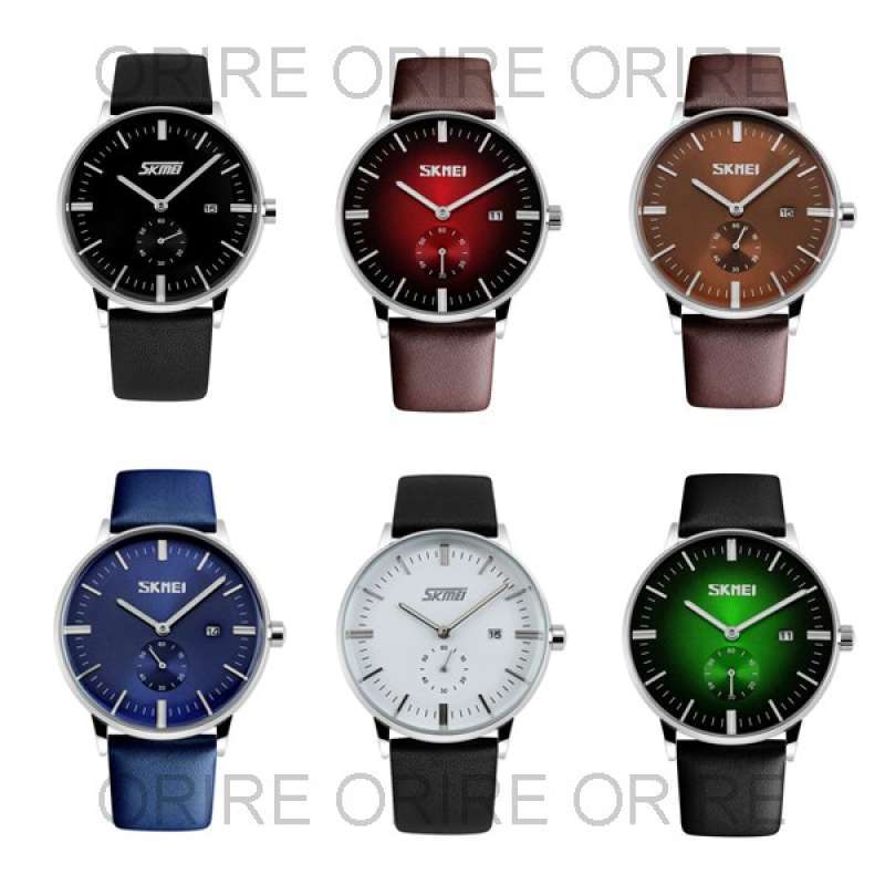 Jual Jam Tangan Kulit Skmei Casual Men Leather Strap Watch Waterproof 9083 Merah Di Seller Ashcollection Rawa Buaya Kota Jakarta Barat Blibli