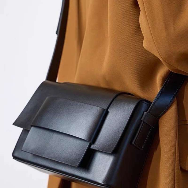 Tas Selempang Pria Kulit Tas Cowok Kulit Tas Jalan Pria POPEYE Hitam