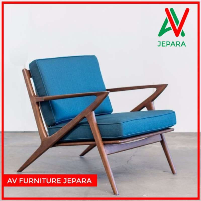 Promo WOOD LOUNGE CHAIR TEAK KURSI SANTAI JATI KURSI TAMU