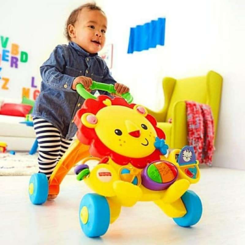 Jual Terbaru Fisher Price Musical Baby Walker Lion Alat Bantu