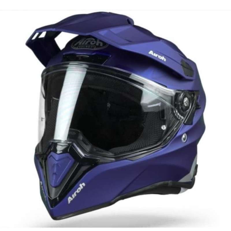 Jual Airoh Commander Blue Matt Helm Supermoto Helmet Full Face Ori