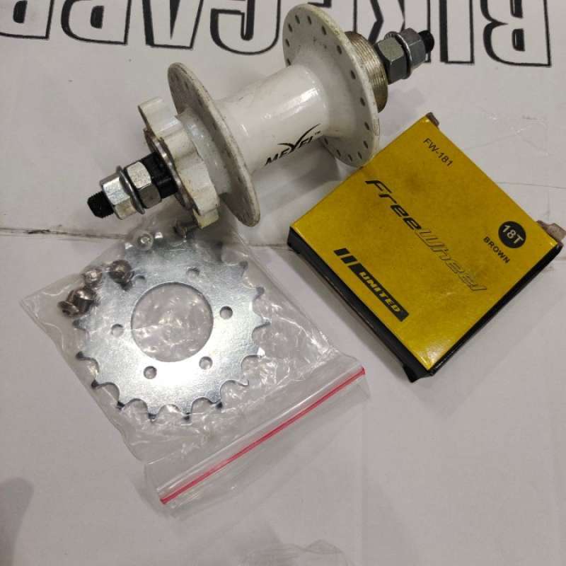 Hub top belakang fixie