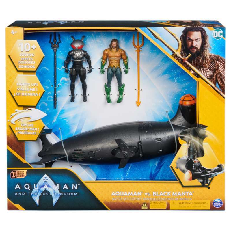 Mainan DC Aquaman vs Black Manta Battle Set