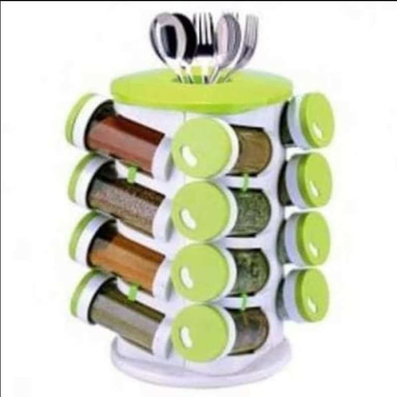 Promo Tempat Bumbu Dapur 16 In 1 Trueware Spice Rack Hijau Diskon 32 Di Seller Breath Shop Kebon Kacang Kota Jakarta Pusat Blibli