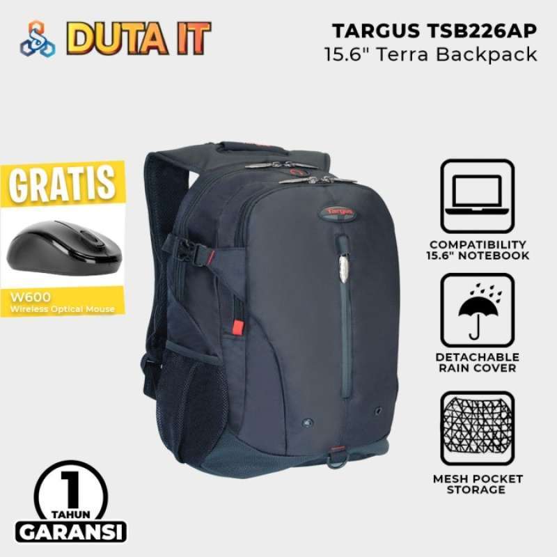 Promo Targus TSB226AP 15.6 Terra backpack Black Tas Ransel