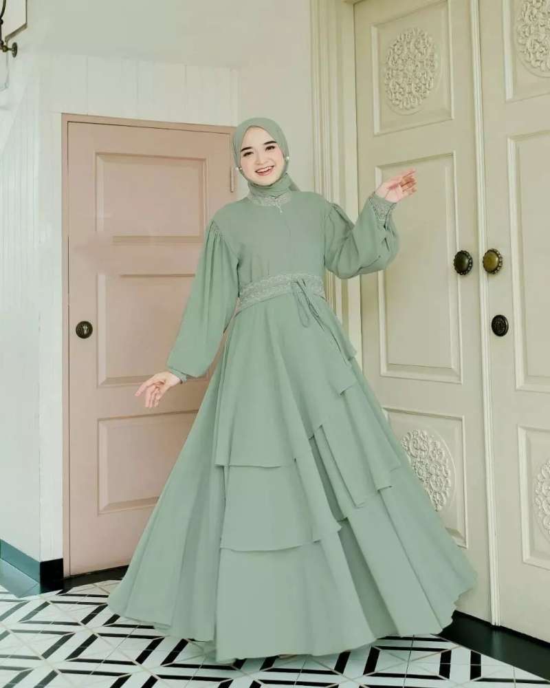 sachin and babi light blue dress 🌷 Ready Stock Arunaya Dress Nadheera Realpict Gamis Nadheera Motif Terbaru....✨️😍  Emang selalu bikin candu... 🤭 Bahan andalan yaitu Bahan rayonnya yang  super adem, model simple dan elegan pas dipakai. Makin tambah main image 0