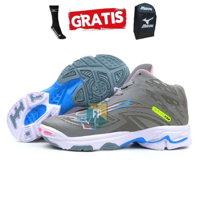 Sepatu voli Mizuno wave lighting z7 Pria dan wanita terbaru Blue white 39