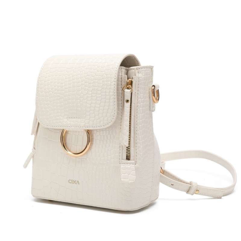 CEKA Tas Ransel Backpack Tas Bahu Wanita Import Croco Shoulder Bag Kekinian Mini HP Original Branded Sophie Orlin Bag