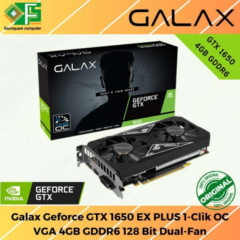 Promo Vga Galax Geforce Gtx 1650 Ex Plus 1 click Oc 4gb Gddr6 128 Bit Resmi Diskon 13 Di Seller Foursquare Computer Official Store Babakan Surabaya Kota Bandung Blibli