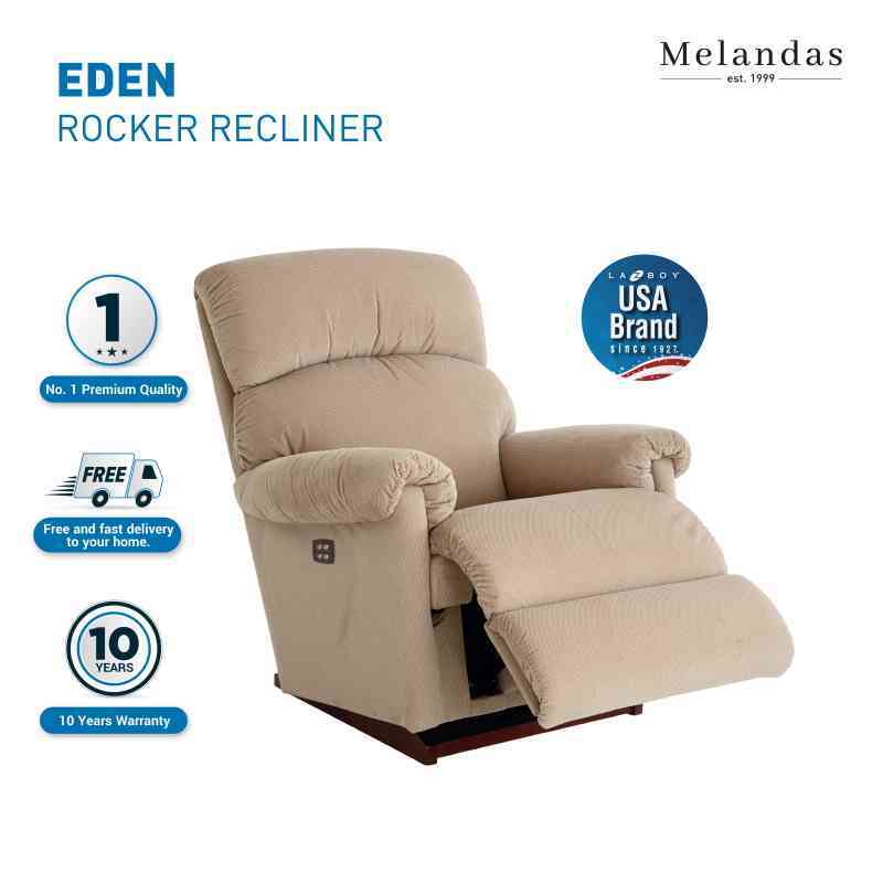 La-Z-Boy Eden Power XR Sofa Single Rocker Recliner Premium Leather