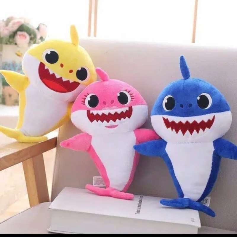 Jual Baby Shark Mommy shark Daddy Shark Plush Toys cute doll di